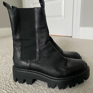 Charles David Chunky leather boots by